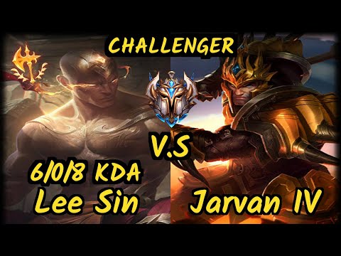 SevenArmy (LEE SIN) vs JARVAN IV - 6/0/8 KDA JUNGLE CHALLENGER GAMEPLAY - EUW