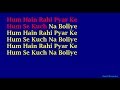 Hum Hain Rahi Pyar Ke - Kishore Kumar Hindi Full Karaoke with Full Lyrics