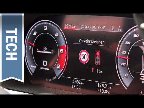 Ampelinformation / Time-to-Green im neuen Audi A3 2020 im Test: Assistenz & Countdown zur Grünphase