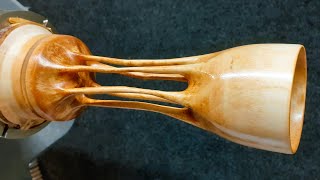 Woodturning - Melted and Stretched !!