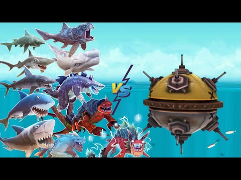 Hungry Shark Evolution - Ultra Mine Vs All Sharks - New Leviathan Update 🦈
