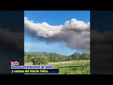 Volcán Telica,  de León, registró nuevas emanaciones de gases y cenizas