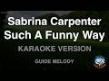Sabrina Carpenter Such A Funny Way Melody Karaoke Version