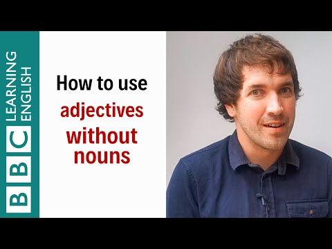 名詞を使わずに形容詞を使う方法 - English In A Minute (How to use adjectives without nouns - English In A Minute)