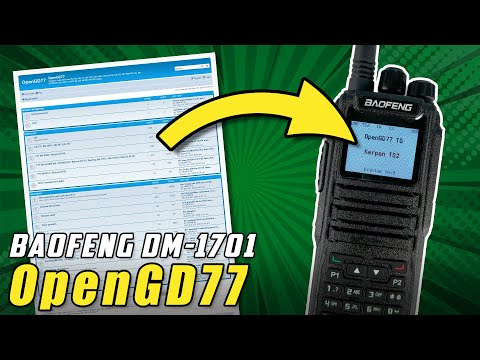 Baofeng DM-1701 📱 OpenGD77 Firmware Installation