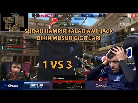 NEXTJACK RUSUH PAKAI AWP 1 VS 3!!RRQ vs World Judge ESC Point Blank International Championship 2018