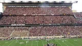 Texas A&M Entrance and Aggie War Hymn Mississippi State Game Kyle Field 2015