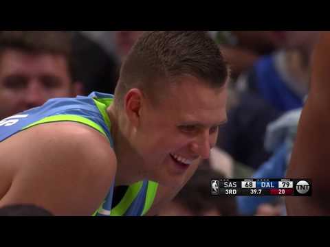 Kristaps Porzingis vs. Spurs: 13 pts, 8 reb, 3 ast, 1 stl, 1 blk ALL PLAYS 2019/2020 [26.12.19.]