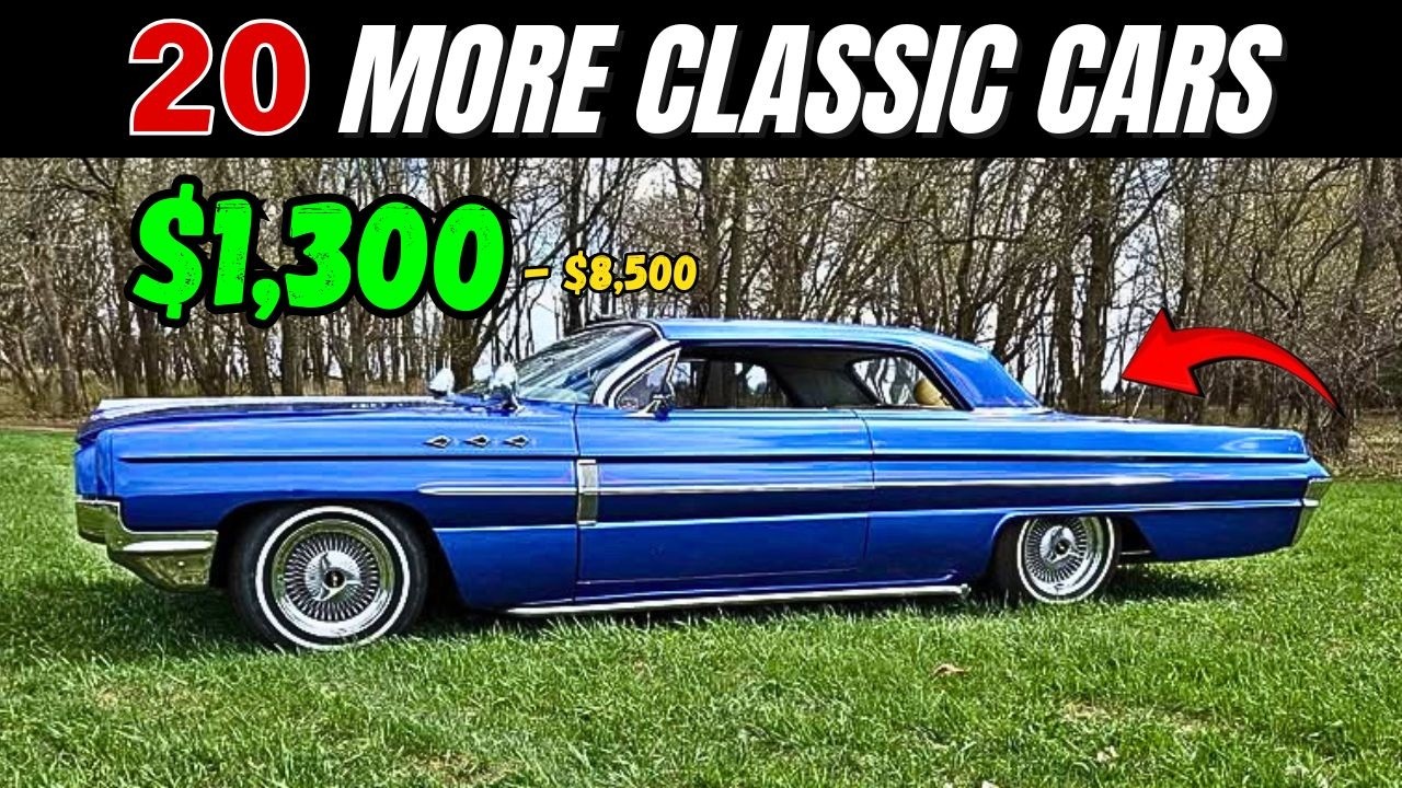 Just Listed on Marketplace! 20 Cars $1,300–$8,500!