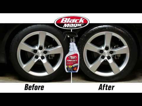 How to Use Black Magic Tire Wet| Before and After