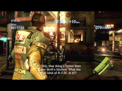 Resident Evil 6 PC Pierce Racing Driver Costume Solo Mercenaries S Rank on Urban Chaos HD[720p]