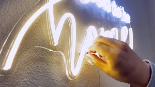 How to Install Neon Lights on a Wall Without Drilling?
