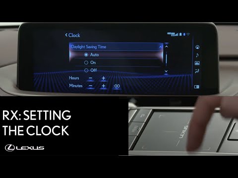 YouTube video about: How to change clock on 2016 lexus rx 350?
