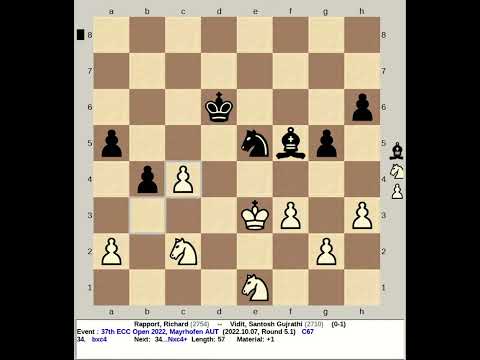 Rapport, Richard vs Vidit, Santosh Gujrathi | 37th ECC Chess Open 2022, Mayrhofen Austria