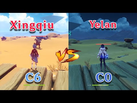 C0 Yelan vs C6 Xingqiu!! who is the best Sub-DPS??  gameplay comparison!!