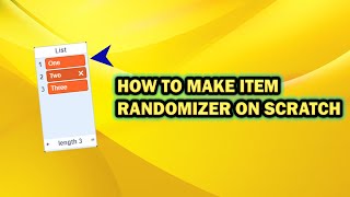 How to MAKE ITEM RANDOMIZER ON SCRATCH 2020