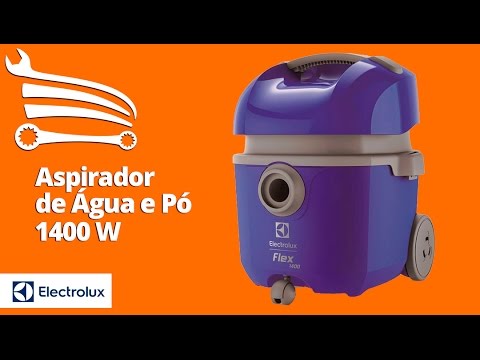 Aspirador de Água e Pó 1400W  Flexn - Video