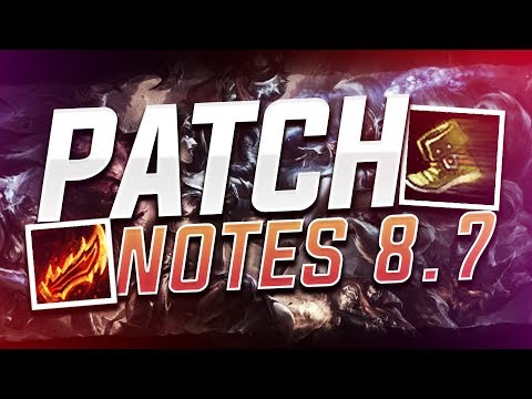 Patch notes 8.7 w/Scarra