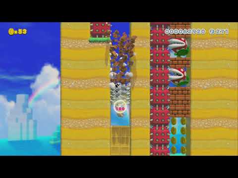 (^O^)疲れた時に遊ぶコース(^O^) by みゅー♪ - Super Mario Maker 2 - No Commentary 1bu