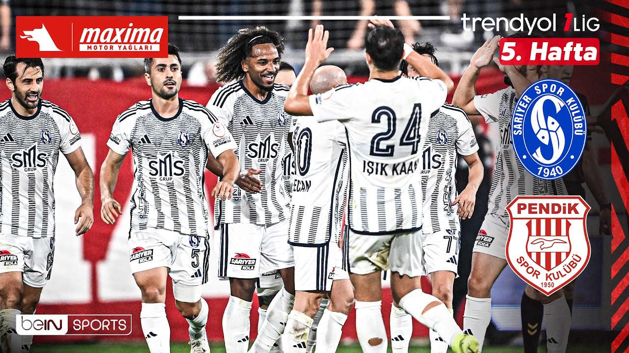 Sarıyer vs. Pendikspor | Match Highlights - Week 5 | Trendyol 1. Lig - 2026/27