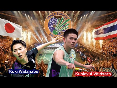 Kunlavut Vitidsarn Vs Koki Watanabe - R32 India Open 2026 - Bersama Bu Rina