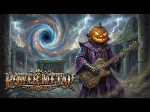 -98Mins- Melodic Power Metal Playlist 🎃 Epic Saga of Steel and Stardust