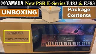 Video thumbnail for New Yamaha PSR-E583 Keyboard Unboxing & Package Contents #yamahaE583 #YamahaE483 #Unboxing by Vishal Rastogi