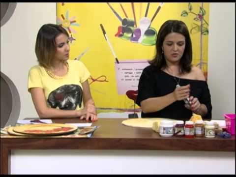 Mulher.com 14/12/2012 Marisa Magalhães -- Sousplat com decoupage natalina 1/2