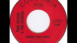 Paul Revere & The Raiders - There She Goes, Mono 1966 Columbia 45 record.