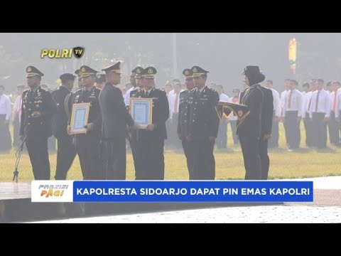 KAPOLRESTA SIDOARJO DAPATKAN PIN EMAS KAPOLRI