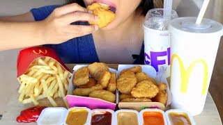 ASMR McDonald's Chicken McNuggets *Eating Sounds*