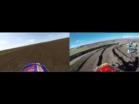 MX Bikes - Matterley Basin Virtual Lap vs. GoPro