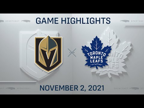 NHL Highlights | Golden Knights vs. Maple Leafs - Nov. 2, 2021