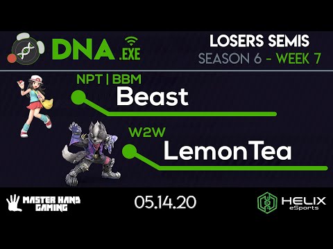 DNA.EXE S6:W7 - W2W | LemonTea (Wolf) Vs. NPT | BBM | Beast (Pokemon Trainer) - L Semifinals