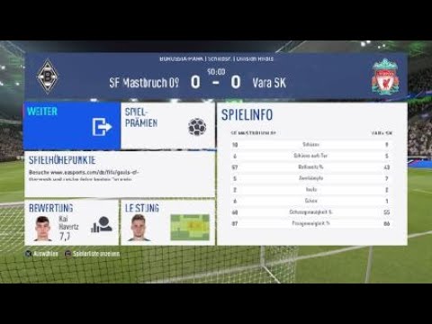 FIFA 19  Division Rivals  20.08.2019  SF Mastbruch 09 - Vara SK     0:0
