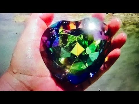REAL RAINBOW HEART OF OCEAN GEMS FOUND ON REMOTE ISLAND ON FUN HOUSE TV Video