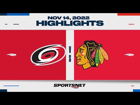 NHL Highlights | Hurricanes vs. Blackhawks - November 14, 2022