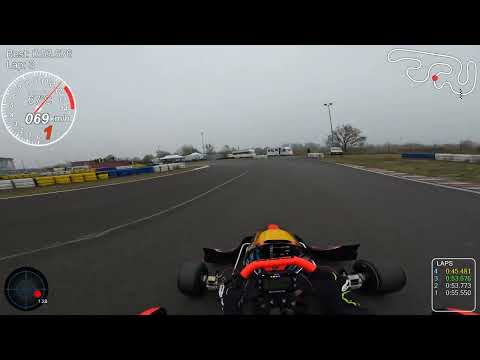 Rotax DD2 Onboard | Awix Racing Arena Foggy Practice Session – November Training (5°C)