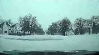 preview picture of video '02-01-2015: (Dash-Cam) Timelapse - Winter Storm Driving: Rock Valley, IA'