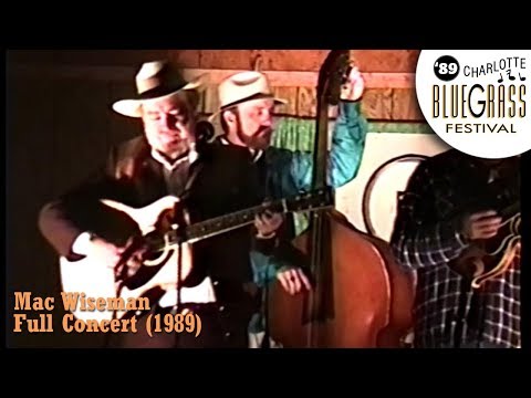 Mac Wiseman - Live Full Bluegrass Concert (1989 Charlotte BG Festival)