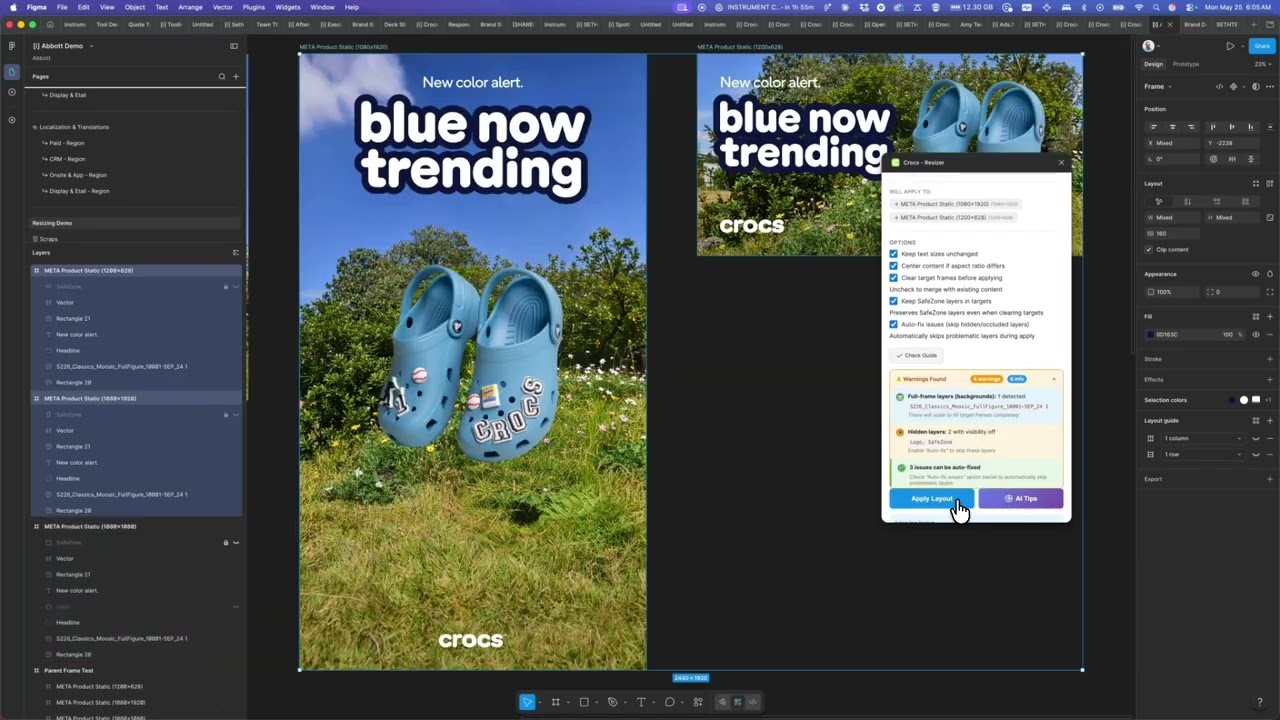 Video thumbnail for Figma Ad Resizer Plugin