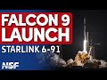 SpaceX Falcon 9 Launches Starlink 6 91 Mission