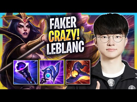 FAKER CRAZY GAME WITH LEBLANC! - T1 Faker Plays Leblanc MID vs Akali! | Bootcamp 2023