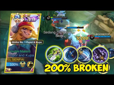 BUILD STRONG 200% (ONE HIT ONE KILL) 😱‼️TOP GLOBAL POPOL AND KUPA 2023 | BEST BUILD POPOL KUPA 2023