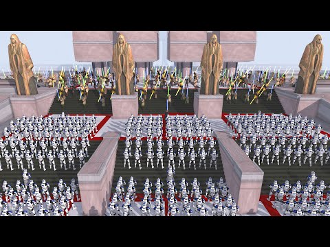 501st Clones Execute ORDER 66 on Jedi Temple... - Men of War: Star Wars Mod