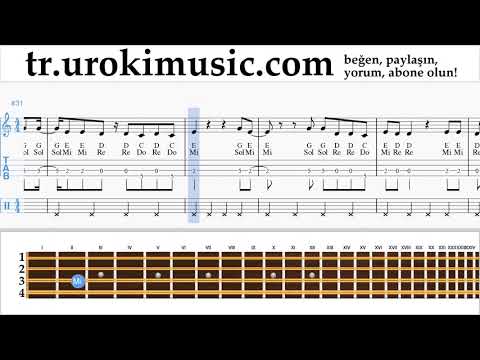 Mandolin Nasıl Çalınır Becky G, Paulo Londra - Cuando Te Besé Tablatura um-ih723