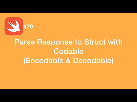 Parse Response to Struct with Codable (Encodable & Decodable) - Swift #20 - iOS Programming
