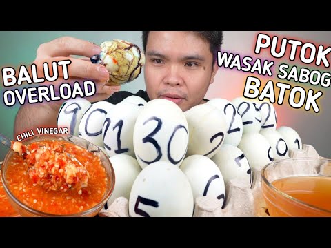 30 PCS BALUT with SPICY CHILI VINEGAR MUKBANG | PUTOK BATOK OVERLOAD