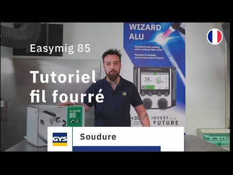 Tutorial : flux-cored arc welding / FCAW (GYS EASYMIG 85) - FRA/ENG Subtitles
