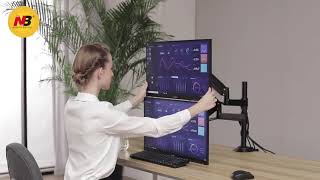 Stolní držák na 2 monitory NB H180